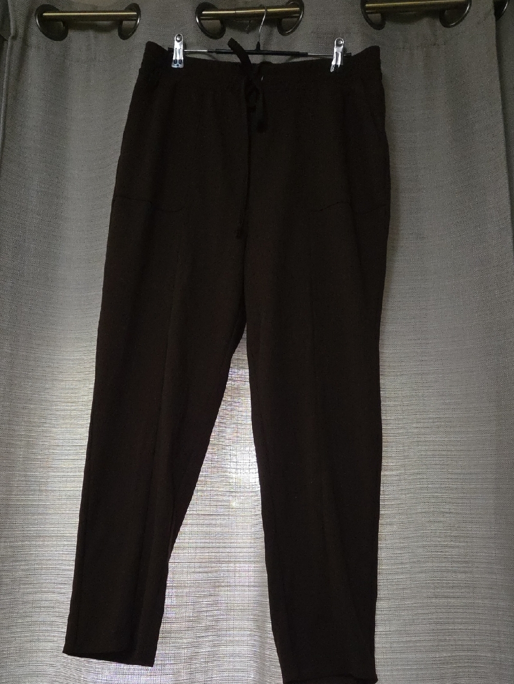 Women's Brown Drawstring Casual Pants SIZE XL